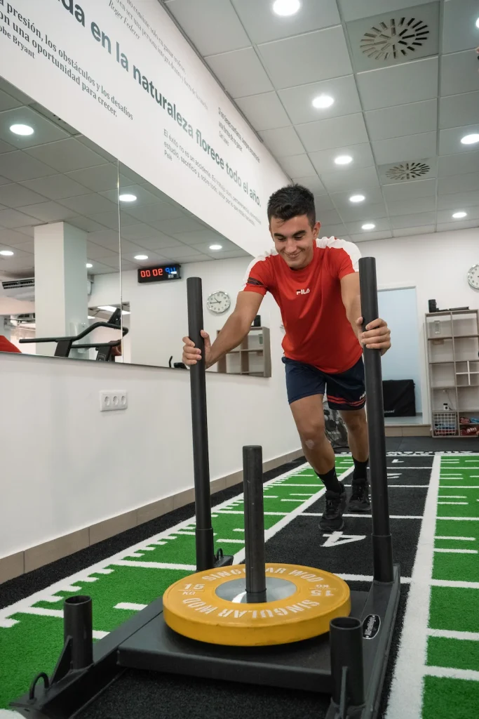 Trineo con peso, entrenador personal, Santa Pola